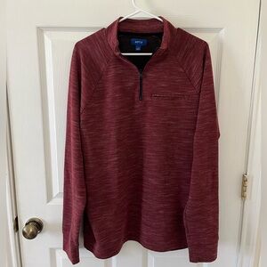 Apt. 9 Men's Burgundy Zip-Up Sweater